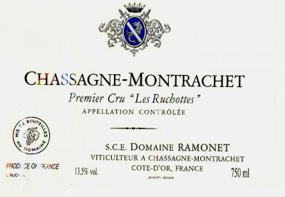 Ramonet Chassagne Montrachet 1er Les Ruchottes - Click Image to Close